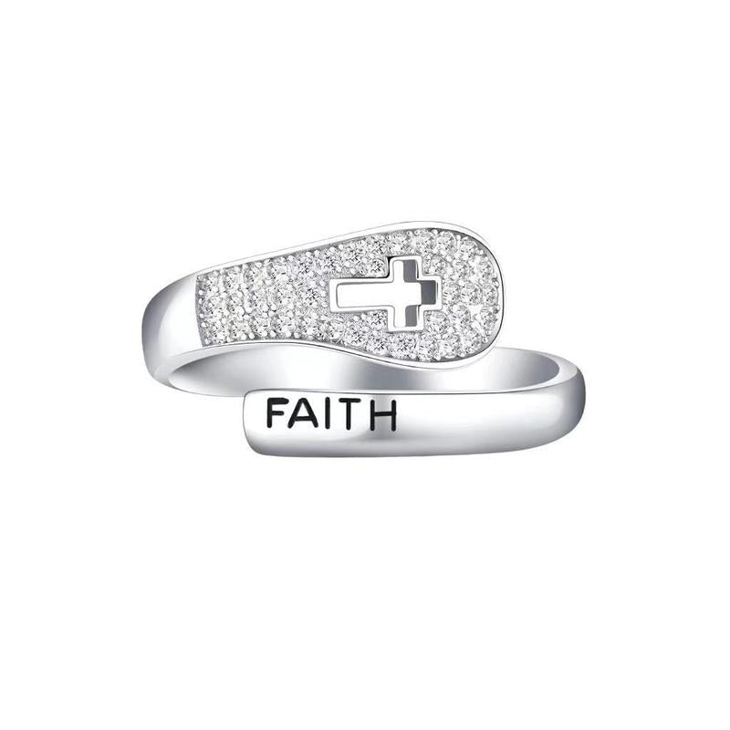 Faith Cross Ring