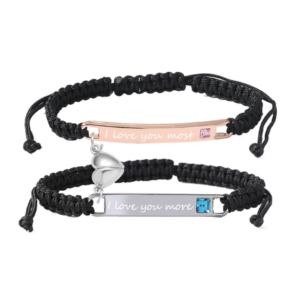 Magnetic Hearts Couples Bracelet
