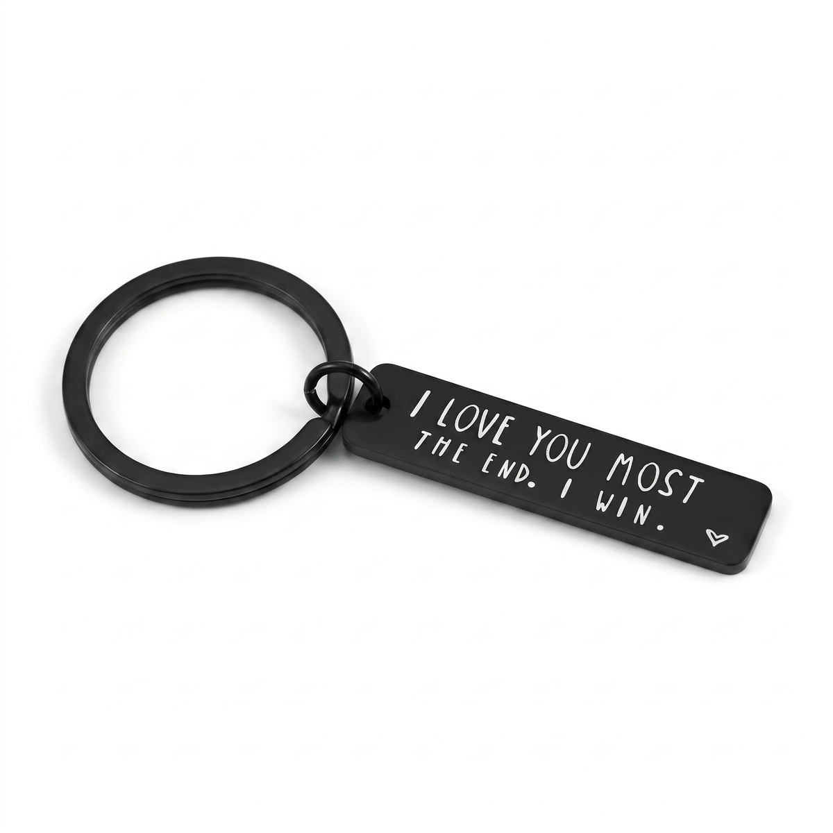 I Love You More/Most Keychain